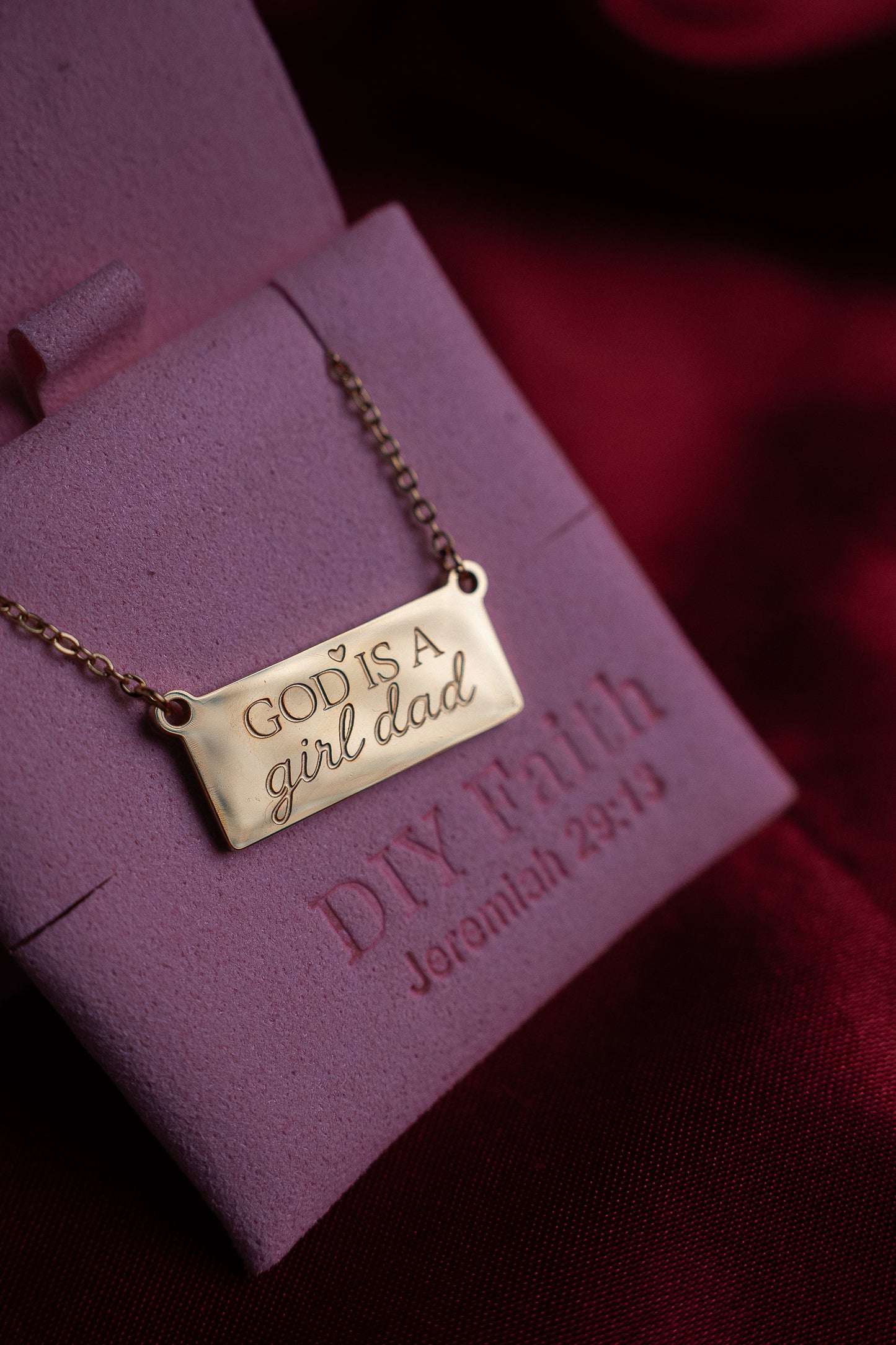 The "God is a Girl Dad" Necklace