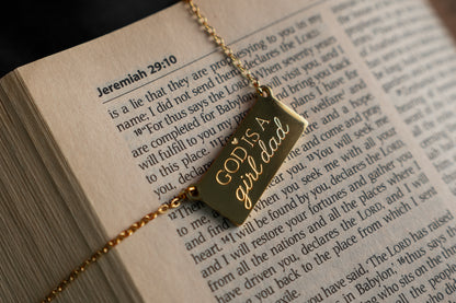The "God is a Girl Dad" Necklace