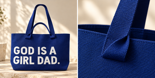 The "God is a Girl Dad" Tote Bag
